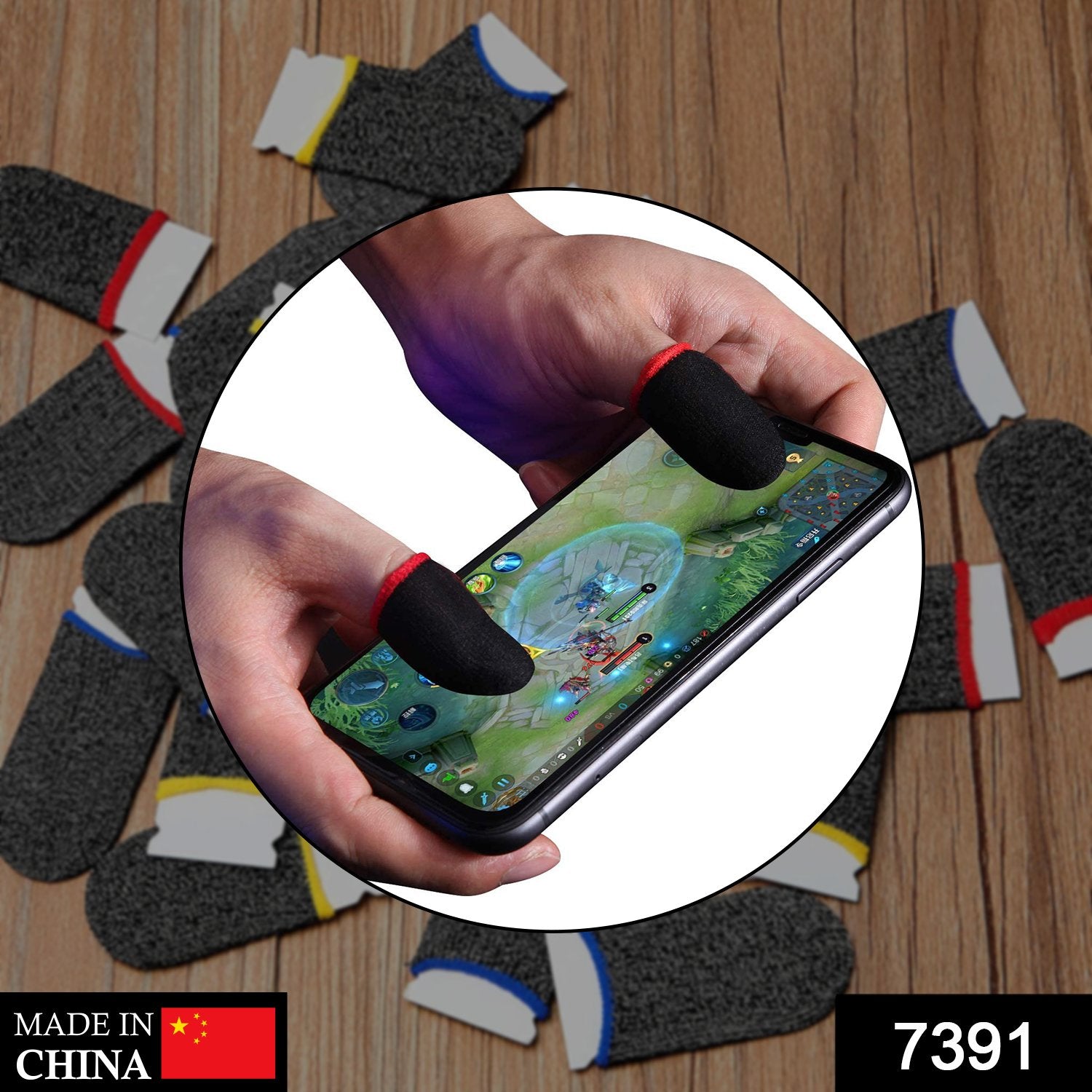 7391 Thumb & Finger Sleeve for Mobile Game, Pubg,Cod,Freefire (1Pair only) 7391 Thumb & Finger Sleeve for Mobile Game, Pubg,Cod,Freefire (1Pair only)